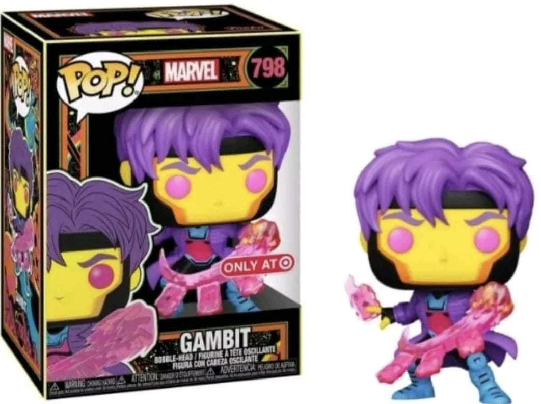 Funko Pop! Marvel Gambit (Blacklight) #798 Target Exclusive