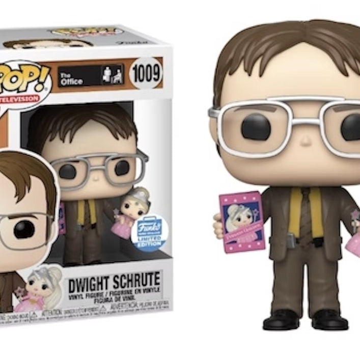 Funko Pop! Television The Office Dwight Schrute With Princess Unicorn Doll #1009 Funko Shop Exclusive