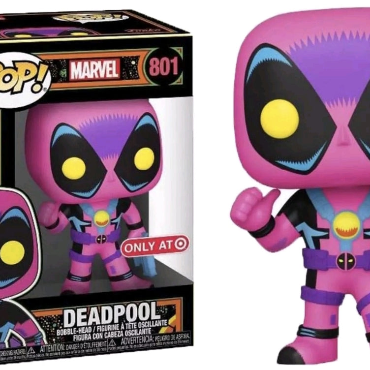 Funko Pop! Marvel Deadpool (Blacklight) #801 Target Exclusive