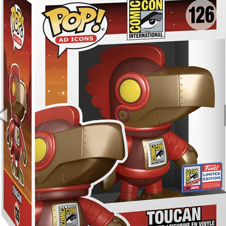 Funko Pop! Ad Icons Toucan (Metal Robot Red) #126 SDCC 2021 (Official Sticker)