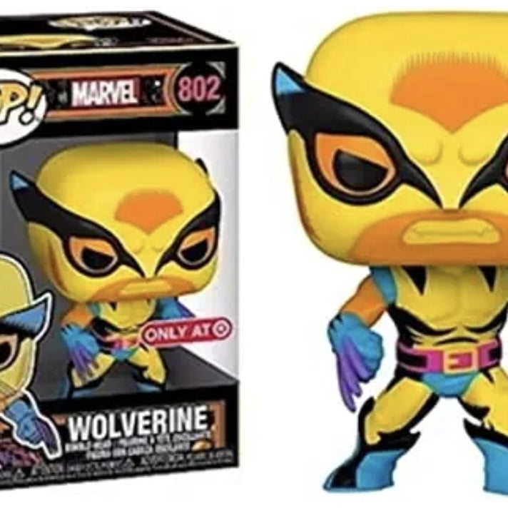 Funko Pop! Marvel Wolverine (Blacklight) #802 Target Exclusive