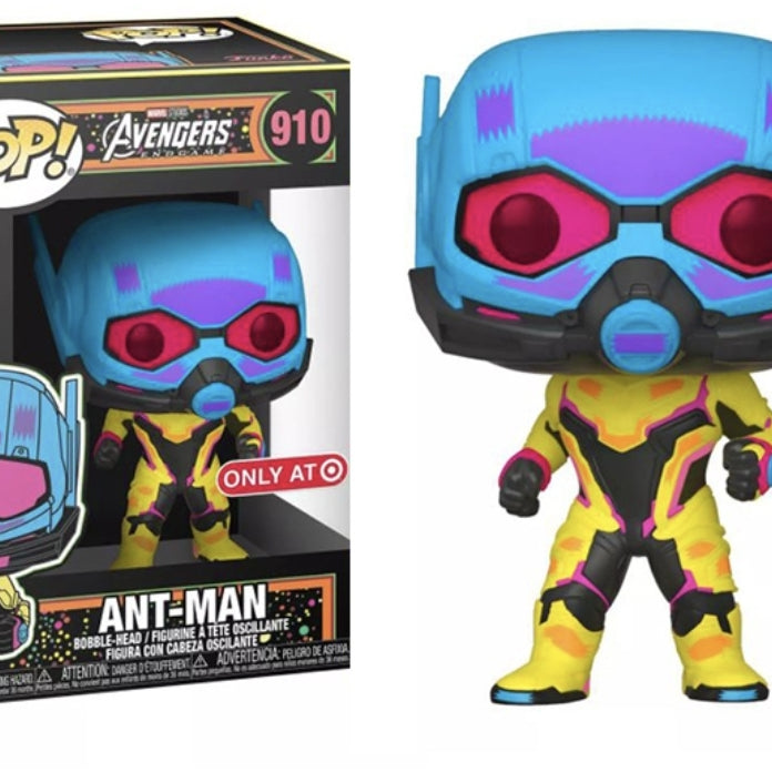 Funko Pop! Marvel Studios Avengers Ant-Man (Blacklight) #910 Target Exclusive