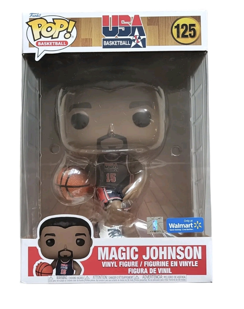 Funko Pop! Basketball USA Basketball Magic Johnson Walmart Exclusive 10 Inch Pop