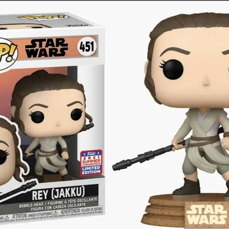 Funko Pop! Star Wars Rey (Jakku) #451 SDCC 2021 Exclusive (Shared Sticker)