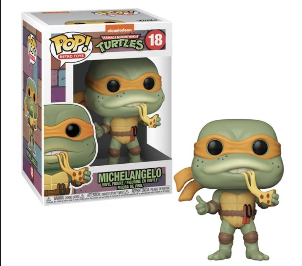 Funko Pop! Retro Toys Nickelodeon Teenage Mutant Ninja Turtles Michelangelo #18