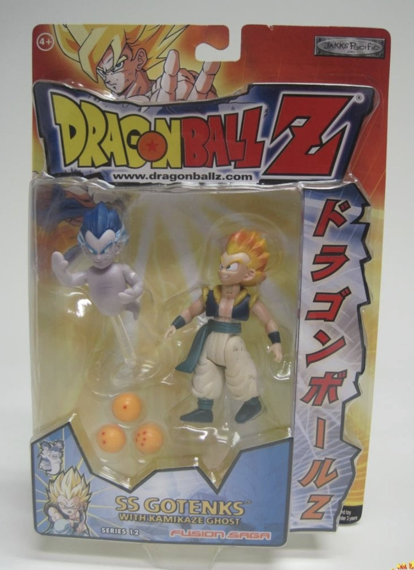 Jakks Pacific Funimation Dragonball Z Fusion Saga Series 12 SS Gotenks With Kamikaze Ghost