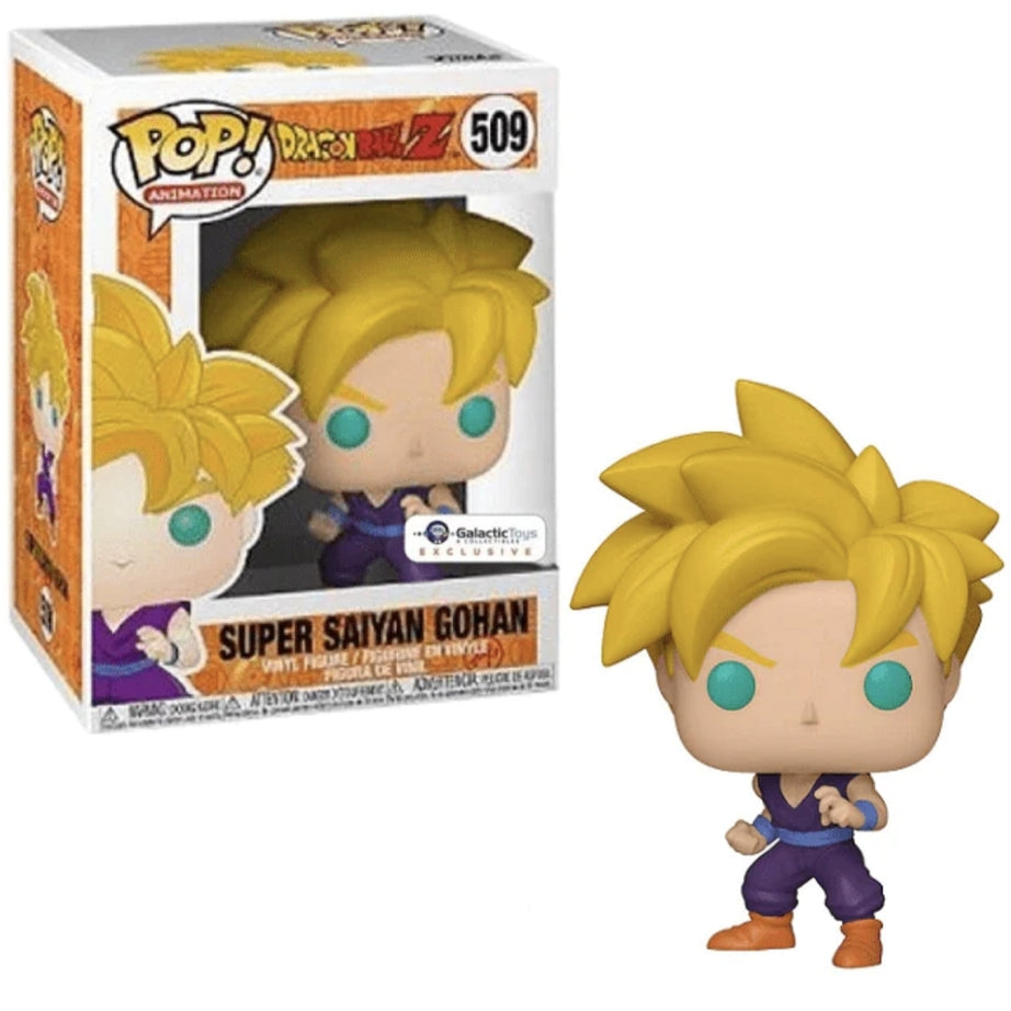 Funko Pop! Animation Dragonball Z Super Saiyan Gohan #509 Galactic Toys Exclusive