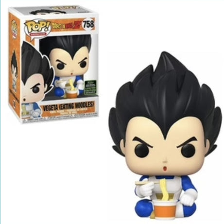 Funko Pop! Animation Dragonball Z Vegeta (Eating Noodles) #758 ECCC 2020 (Shared Sticker)