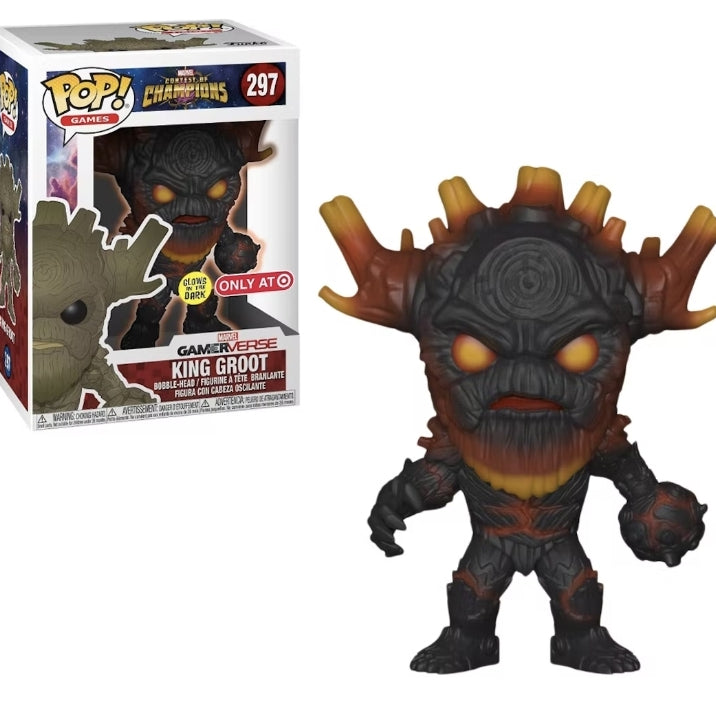 Funko Pop! Games Marvel Gamerverse Contest Of Champions King Groot #297 Target Exclusive Glow In the Dark