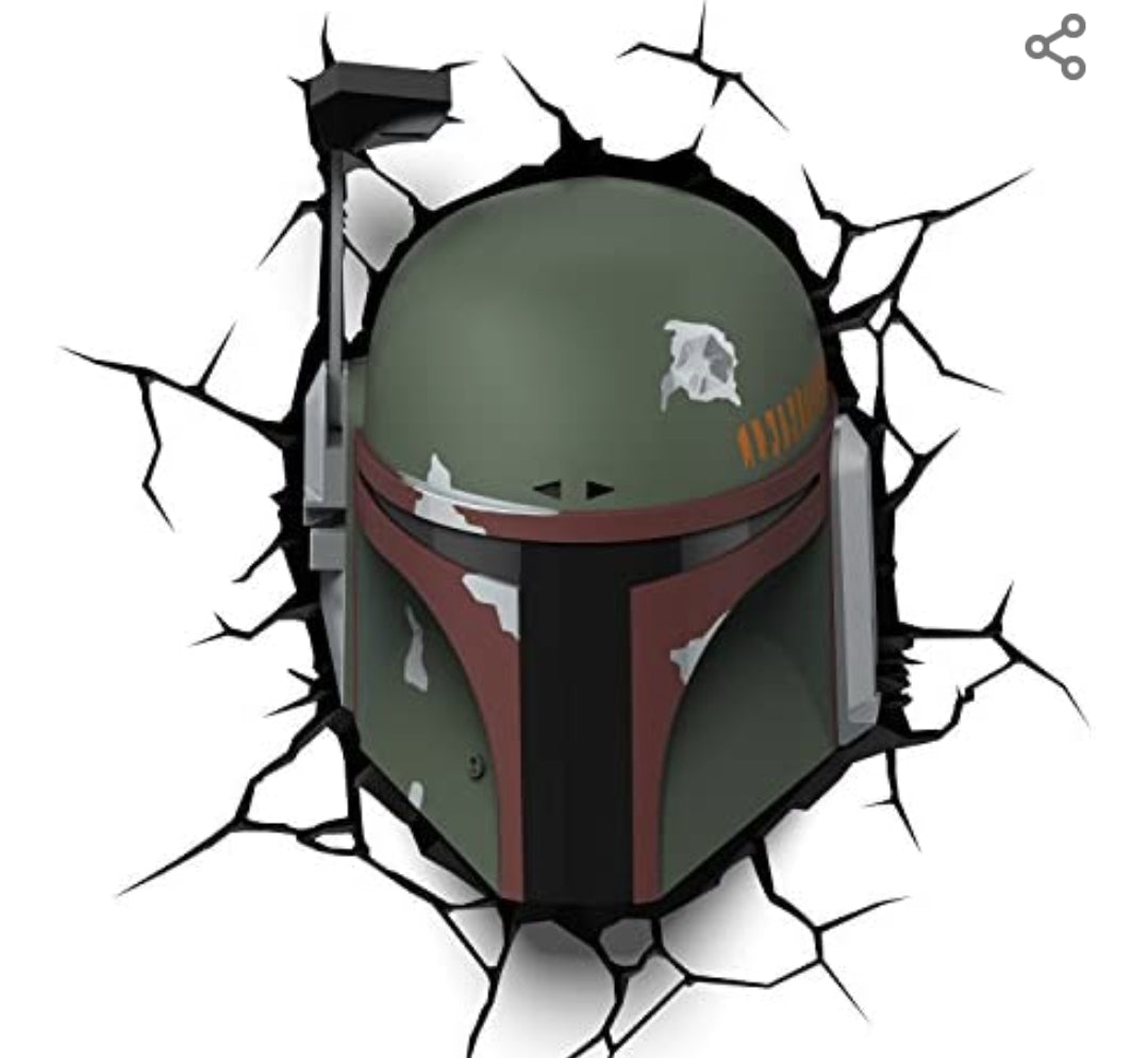 Disney Star Wars 3D Light FX Boba Fett 3D Deco Night Light