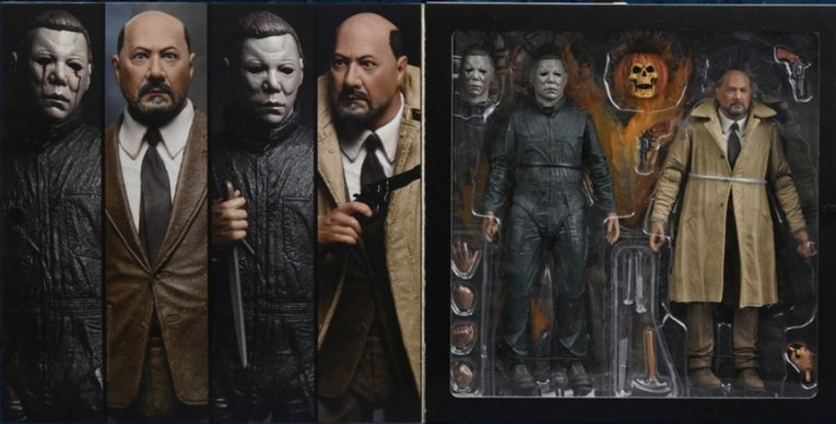 Neca Halloween II 40 Years Ultimate Michael Myers & Dr. Loomis 7 Inch Action Figure 2-Pack