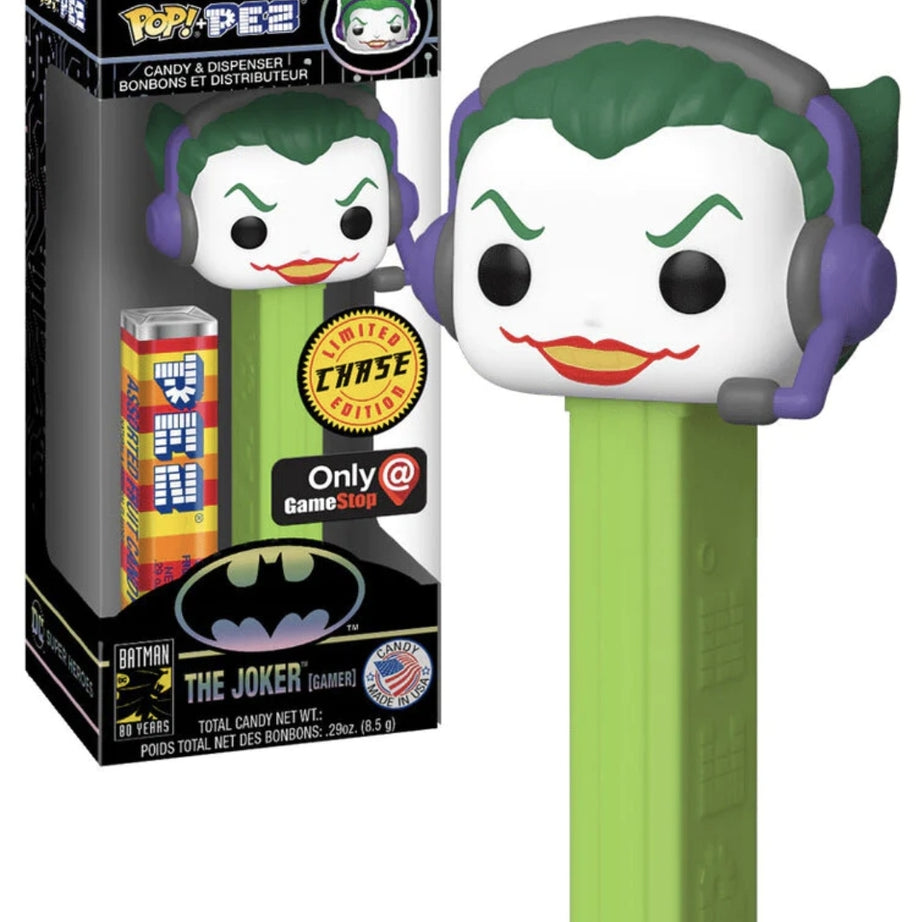 Funko Pop! Pez Batman 80 Years The Joker (Gamer) Gamestop Exclusive Chase Edition