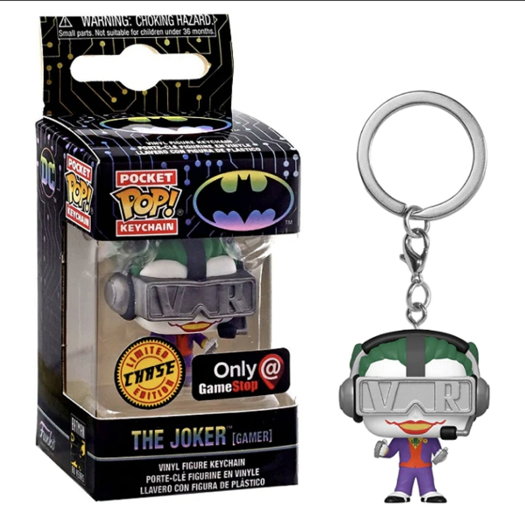 Funko Pocket Pop! Keychains Batman 80 Years The Joker (Gamer) Gamestop Exclusive Chase Edition