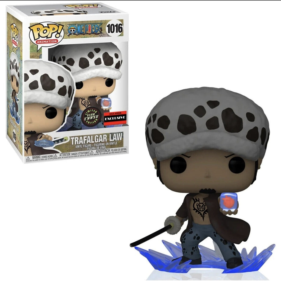 Funko Pop! Animation One Piece Trafalgar Law #1016 AAA Anime Exclusive Chase Edition Glow In The Dark