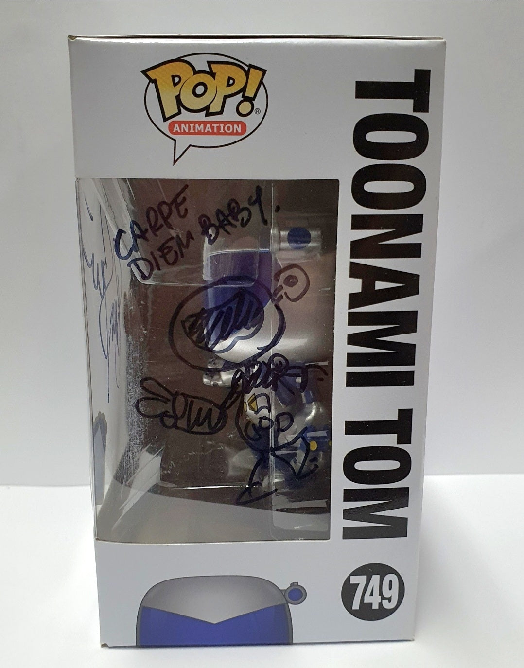 (SIGNED)Funko Pop! Animation Toonami Tom #749 Funko Club Exclusive