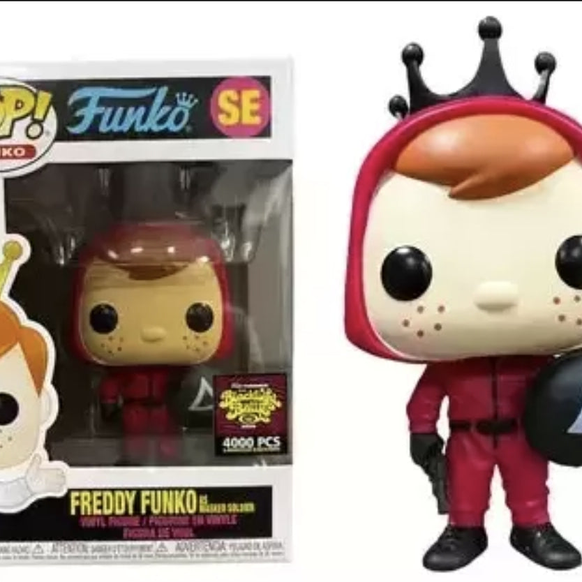 Funko Pop! Funko Freddy Funko as Masked Worker SE Funko Fundays Blacklight Battle 2022 Exclusive 4000 PCS