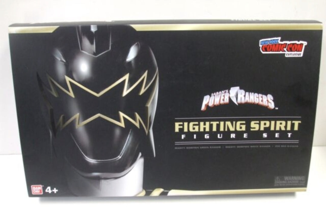 Bandai Saban’s Power Rangers Fighting Spirit 3 Figure 6" inch Set NYCC 2017 Exclusive (Opened}