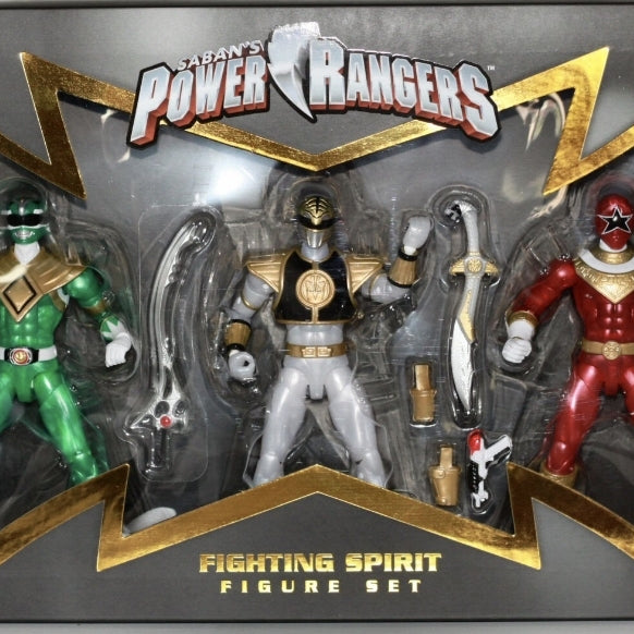 Bandai Saban’s Power Rangers Fighting Spirit 3 Figure 6" inch Set NYCC 2017 Exclusive (Opened}