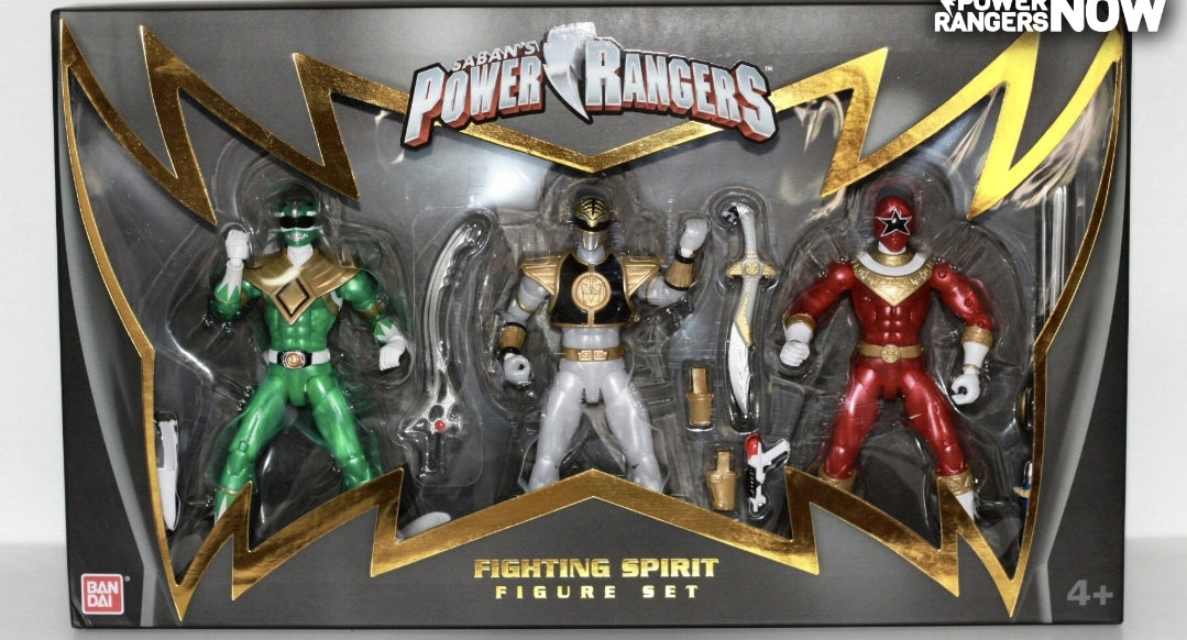 Bandai Saban’s Power Rangers Fighting Spirit 3 Figure 6" inch Set NYCC 2017 Exclusive (Opened}
