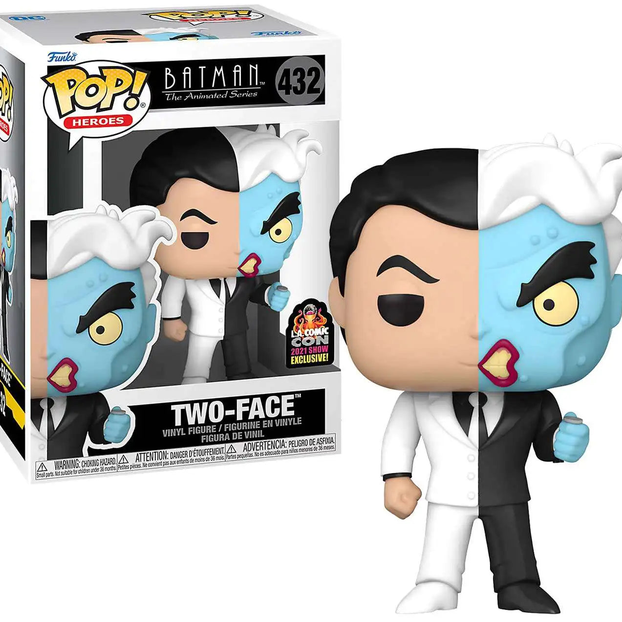 Funko Pop! Heroes Batman The Animated Series Two-Face #432 L.A. Comic Con 2021 Show Exclusive!
