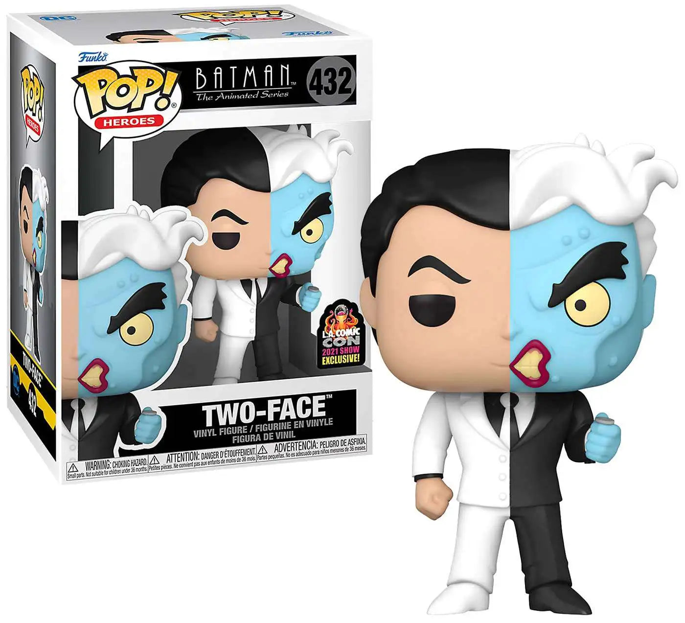 Funko Pop! Heroes Batman The Animated Series Two-Face #432 L.A. Comic Con 2021 Show Exclusive!