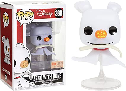 Funko Pop! Disney The Nightmare Before Christmas Zero With Bone #336 Box Lunch Exclusive (Missing Sticker)