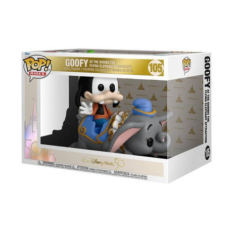 Funko Pop! Rides Disney - Walt Disney World 50 Goofy At The Dumbo The Flying Elephant Attraction #105
