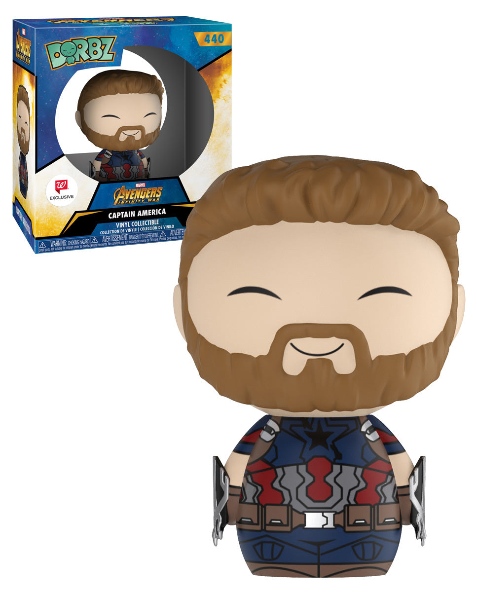 Funko Dorbz Marvel Avengers Infinity War Captain America #440 Walgreens Exclusive