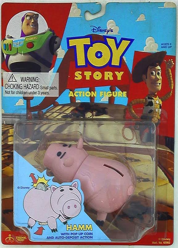 Thinkway Toys Disney’s Toy Story Hamm Action Figure