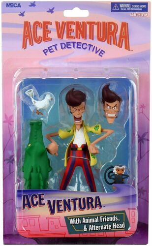 NECA Ace Ventura Pet Detective Ace Ventura With Animal Friends, & Alternate Head