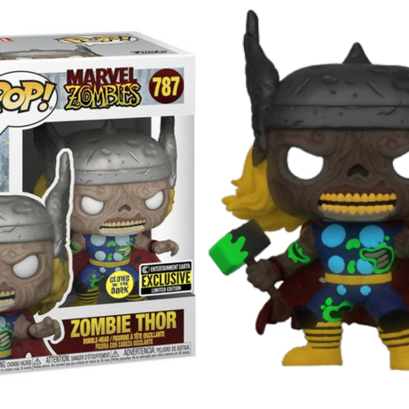 Funko Pop! Marvel Zombies - Zombie Thor #787 Entertainment Earth Exclusive Glow In The Dark