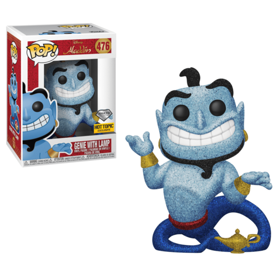 Funko Pop! Disney Aladdin Genie With Lamp #476 Hot Topic Exclusive Diamond Collection