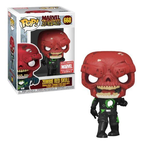 Funko Pop! Marvel Zombies - Zombie Red Skull #668 Marvel Collector Corps Exclusive