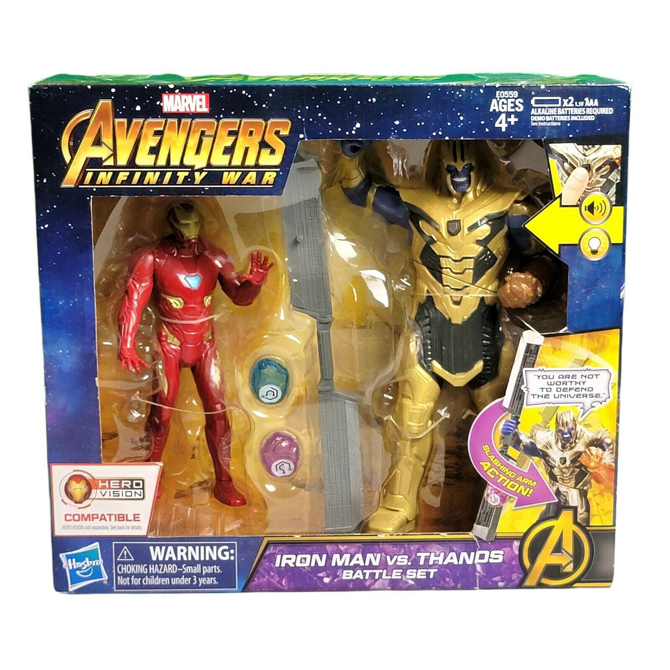 Hasbro Marvel Avengers Infinity War Iron Man Vs. Thanos Battle Set