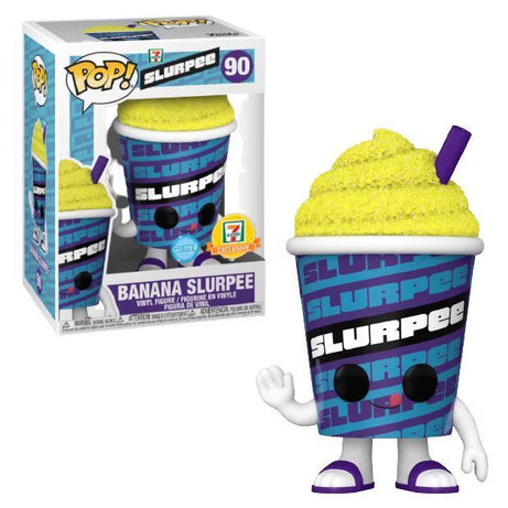 Funko Pop! Ad Icons 7-11 Slurpee Banana Slurpee #90 7-11 Exclusive Glitter