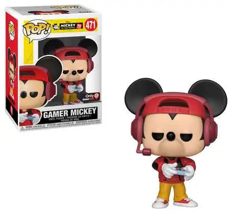 Funko Pop! Disney Mickey The True Original 90 Years Gamer Mickey #471 GameStop Exclusive