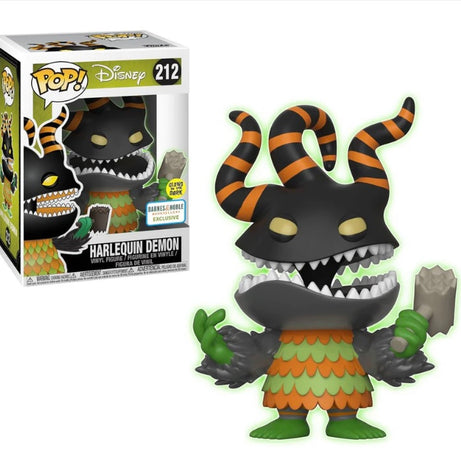 Funko Pop! Disney The Nightmare Before Christmas Harlequin Demon #212 Barnes & Noble Exclusive Glow In The Dark