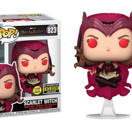 Funko Pop! Marvel Studios Wanda Vision Scarlet Witch #823 Entertainment Earth Exclusive Glow In The Dark