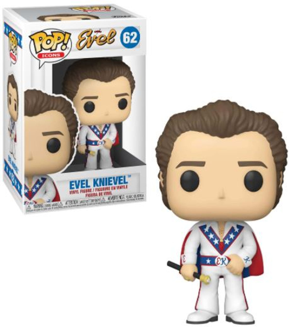 Funko Pop! Icons Evel Knievel #62