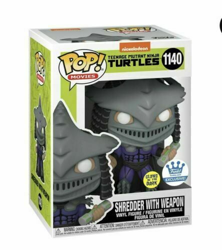 Funko Pop! Movies Teenage Mutant Ninja Turtles Shredder With Weapon #1140 Funko Shop Exclusive Glow In The Dark