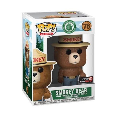 Funko Pop! Ad Icons Smokey Bear #76 GameStop Exclusive