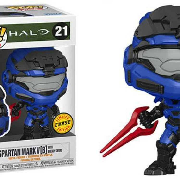 Funko Pop! Halo Spartan Mark V[B] With Energy Sword #21 Chase Limited Edition