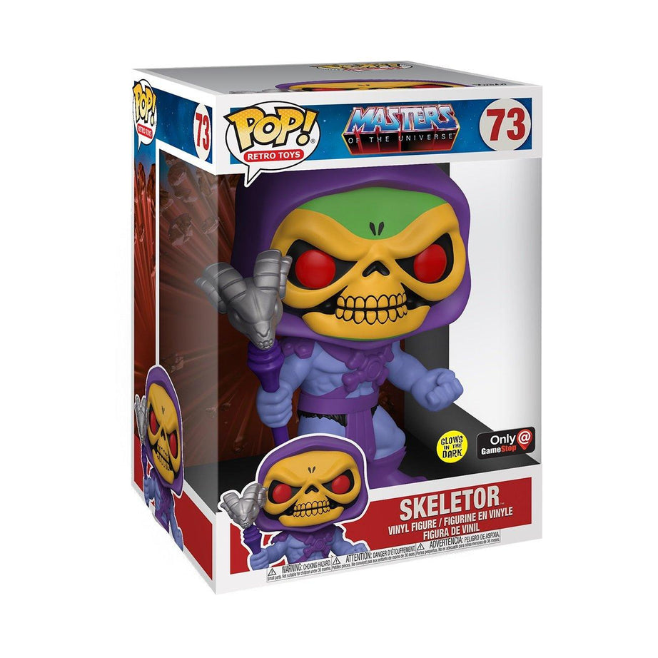 Funko Pop! Retro Toys Masters Of The Universe Skeletor #73 GameStop Exclusive Glow In The Dark