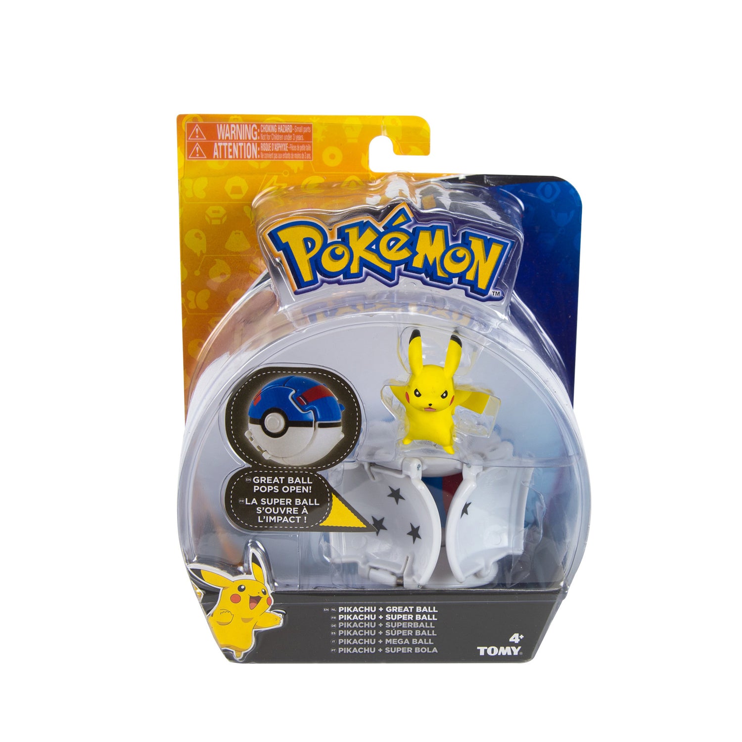 TOMY Pokémon Pikachu + Great Ball