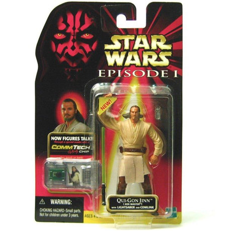 Hasbro Star Wars Episode 1 Collection 1 Qui-Gon Jinn (Jedi Master) With Lightsaber And Collins