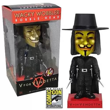 Funko Wacky Wobbler Bobble-Head V For Vendetta SDCC 2012 Exclusive