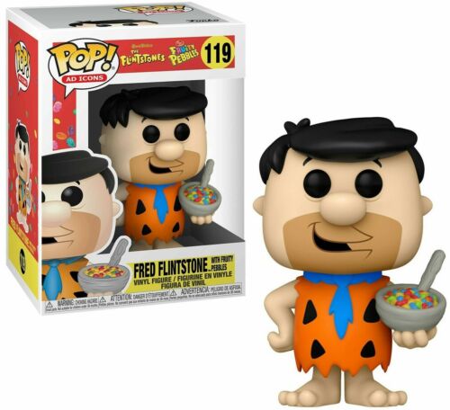 Funko POP! Ad Icons The Flintstones Fred Flintstone with Fruity Pebbles #119 (Box Damage)
